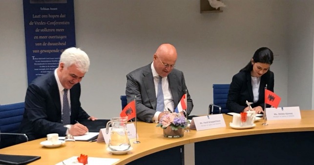 Shqipëri - Holandë, nënshkruhet marrëveshja e bashkëpunimi në fushën e sigurisë dhe drejtësisë